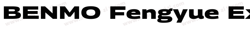 BENMO Fengyue Extra字体转换